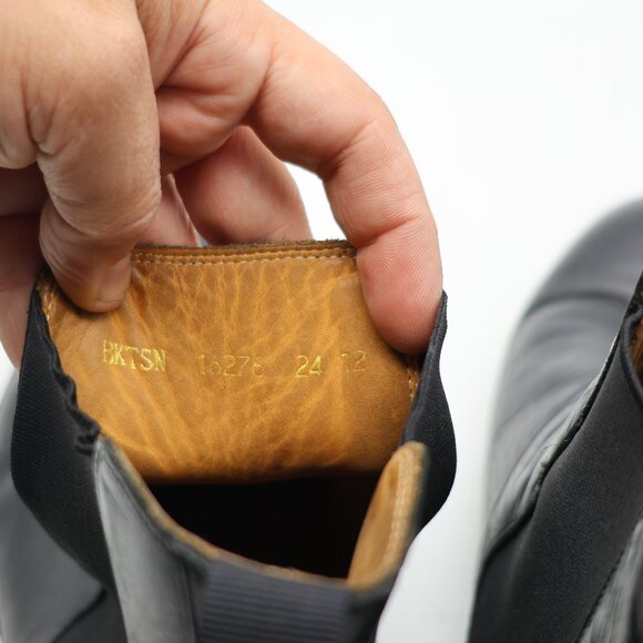 Beckett Simonon Bolton Chelsea Boots Men's 12 Black Leather Dress Shoes Pull On - Picture 3 of 13